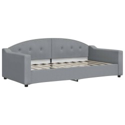 vidaXL Tagesbett Hellgrau 90x190 cm Stoff