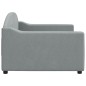 vidaXL Tagesbett Hellgrau 90x190 cm Stoff vidaXL Tagesbett Hellgrau 90x190 cm Stoff
