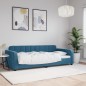 vidaXL Tagesbett Blau 90x200 cm Samt vidaXL Tagesbett Blau 90x200 cm Samt