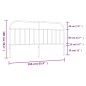 vidaXL Kopfteil Metall Weiß 160 cm vidaXL Kopfteil Metall Weiß 160 cm