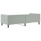 vidaXL Tagesbett Hellgrau 90x200 cm Samt vidaXL Tagesbett Hellgrau 90x200 cm Samt
