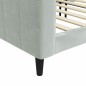 vidaXL Tagesbett Hellgrau 90x200 cm Samt vidaXL Tagesbett Hellgrau 90x200 cm Samt