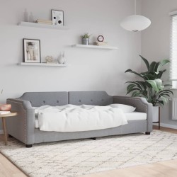 vidaXL Tagesbett Hellgrau 80x200 cm Stoff