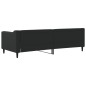 vidaXL Tagesbett Schwarz 80x200 cm Stoff vidaXL Tagesbett Schwarz 80x200 cm Stoff