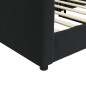 vidaXL Tagesbett Schwarz 90x190 cm Samt vidaXL Tagesbett Schwarz 90x190 cm Samt