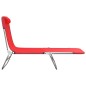 vidaXL Sonnenliegen Klappbar 2 Stk. Rot Textilene und Stahl vidaXL Sonnenliegen Klappbar 2 Stk. Rot Textilene und Stahl