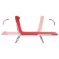 vidaXL Sonnenliegen Klappbar 2 Stk. Rot Textilene und Stahl vidaXL Sonnenliegen Klappbar 2 Stk. Rot Textilene und Stahl