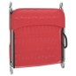 vidaXL Sonnenliegen Klappbar 2 Stk. Rot Textilene und Stahl vidaXL Sonnenliegen Klappbar 2 Stk. Rot Textilene und Stahl