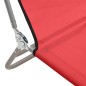 vidaXL Sonnenliegen Klappbar 2 Stk. Rot Textilene und Stahl vidaXL Sonnenliegen Klappbar 2 Stk. Rot Textilene und Stahl