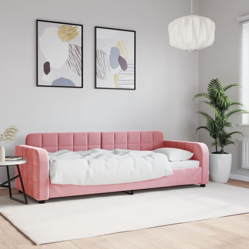 vidaXL Tagesbett Rosa 80x200 cm Samt vidaXL Tagesbett Rosa 80x200 cm Samt
