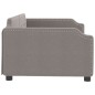 vidaXL Tagesbett Taupe 100x200 cm Stoff vidaXL Tagesbett Taupe 100x200 cm Stoff