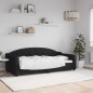 vidaXL Tagesbett Schwarz 90x190 cm Stoff vidaXL Tagesbett Schwarz 90x190 cm Stoff
