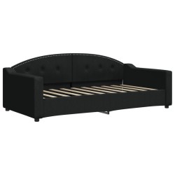 vidaXL Tagesbett Schwarz 90x190 cm Stoff