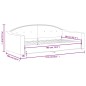 vidaXL Tagesbett Schwarz 90x190 cm Stoff vidaXL Tagesbett Schwarz 90x190 cm Stoff