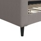 vidaXL Tagesbett Taupe 100x200 cm Stoff vidaXL Tagesbett Taupe 100x200 cm Stoff
