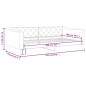 vidaXL Tagesbett Taupe 100x200 cm Stoff vidaXL Tagesbett Taupe 100x200 cm Stoff