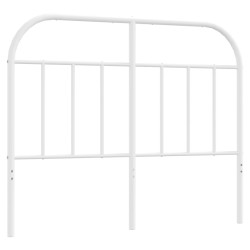 vidaXL Kopfteil Metall Weiß 120 cm