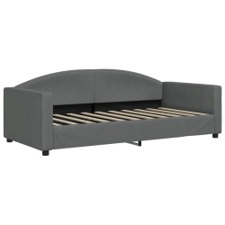 vidaXL Tagesbett Dunkelgrau 90x190 cm Stoff