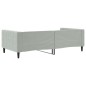 vidaXL Tagesbett Hellgrau 100x200 cm Samt vidaXL Tagesbett Hellgrau 100x200 cm Samt