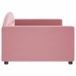 vidaXL Tagesbett Rosa 100x200 cm Samt