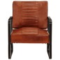 vidaXL Loungesessel Braun 58,5x64x76 cm Echtleder vidaXL Loungesessel Braun 58,5x64x76 cm Echtleder
