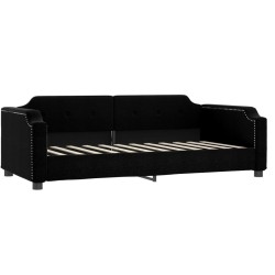 vidaXL Tagesbett Schwarz 100x200 cm Stoff