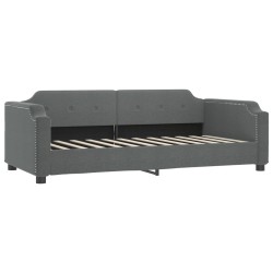 vidaXL Tagesbett Dunkelgrau 100x200 cm Stoff