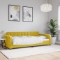 vidaXL Tagesbett Gelb 90x200 cm Samt vidaXL Tagesbett Gelb 90x200 cm Samt