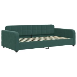 vidaXL Tagesbett Dunkelgrün 100x200 cm Samt