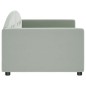 vidaXL Tagesbett Hellgrau 90x190 cm Samt vidaXL Tagesbett Hellgrau 90x190 cm Samt