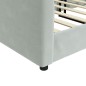 vidaXL Tagesbett Hellgrau 90x190 cm Samt vidaXL Tagesbett Hellgrau 90x190 cm Samt