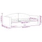 vidaXL Tagesbett Hellgrau 90x190 cm Samt vidaXL Tagesbett Hellgrau 90x190 cm Samt
