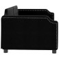 vidaXL Tagesbett Schwarz 90x190 cm Stoff vidaXL Tagesbett Schwarz 90x190 cm Stoff