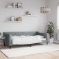 vidaXL Tagesbett Hellgrau 90x190 cm Stoff vidaXL Tagesbett Hellgrau 90x190 cm Stoff