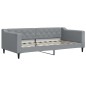 vidaXL Tagesbett Hellgrau 90x190 cm Stoff vidaXL Tagesbett Hellgrau 90x190 cm Stoff