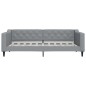 vidaXL Tagesbett Hellgrau 90x190 cm Stoff vidaXL Tagesbett Hellgrau 90x190 cm Stoff