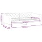 vidaXL Tagesbett Hellgrau 90x190 cm Stoff vidaXL Tagesbett Hellgrau 90x190 cm Stoff