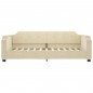 vidaXL Tagesbett Creme 100x200 cm Stoff vidaXL Tagesbett Creme 100x200 cm Stoff