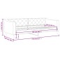vidaXL Tagesbett Schwarz 90x190 cm Stoff vidaXL Tagesbett Schwarz 90x190 cm Stoff