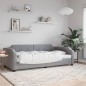 vidaXL Tagesbett Hellgrau 90x200 cm Stoff vidaXL Tagesbett Hellgrau 90x200 cm Stoff