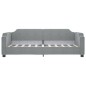 vidaXL Tagesbett Hellgrau 90x200 cm Stoff vidaXL Tagesbett Hellgrau 90x200 cm Stoff