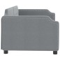 vidaXL Tagesbett Hellgrau 90x200 cm Stoff vidaXL Tagesbett Hellgrau 90x200 cm Stoff