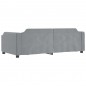 vidaXL Tagesbett Hellgrau 90x200 cm Stoff vidaXL Tagesbett Hellgrau 90x200 cm Stoff