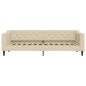 vidaXL Tagesbett Creme 80x200 cm Stoff vidaXL Tagesbett Creme 80x200 cm Stoff
