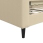 vidaXL Tagesbett Creme 80x200 cm Stoff vidaXL Tagesbett Creme 80x200 cm Stoff
