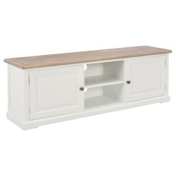 vidaXL TV-Schrank Weiß 110x30x40 cm Holzwerkstoff