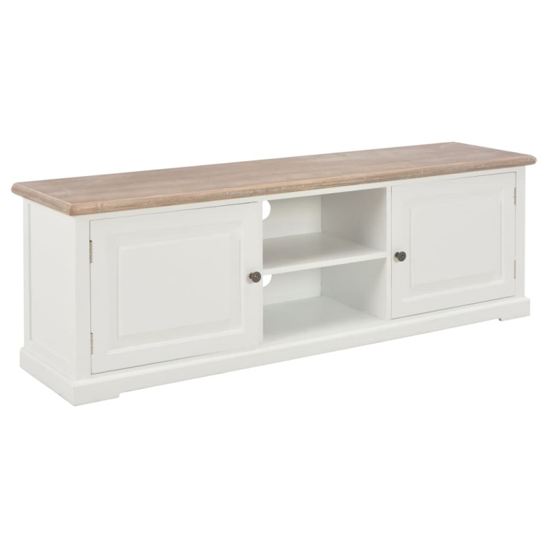 vidaXL TV-Schrank Weiß 110x30x40 cm Holzwerkstoff vidaXL TV-Schrank Weiß 110x30x40 cm Holzwerkstoff