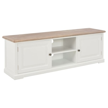 vidaXL TV-Schrank Weiß 110x30x40 cm Holzwerkstoff