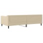 vidaXL Tagesbett Creme 100x200 cm Stoff vidaXL Tagesbett Creme 100x200 cm Stoff