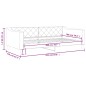 vidaXL Tagesbett Schwarz 100x200 cm Stoff vidaXL Tagesbett Schwarz 100x200 cm Stoff